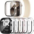 6 Pack Case with Tempered Glass Screen Protector Compatible with Apple Watch Series 10/11 42mm, Ultra-Thin Scratch Resistant Hard PC Cover for iWatch 42mm by Nxtudy