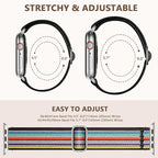 Braided Stretchy Band Compatible with Apple Watch Bands 38mm 40mm 41mm 42mm 44mm 45mm 46mm 49mm for Women Men, Adjustable Nylon Solo Loop Elastic Straps for iWatch Series 10 9 8 7 6 5 4 3 2 1 SE Ultra - Image 6