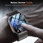 LK 3 Pack for Apple Watch Ultra 3 Screen Protector 49mm [Zero-Fault] HD Top 9H Tempered Glass Apple Watch Ultra / Ultra 2 Screen Protector 49mm with Auto-alignment Installation Frame, Anti-Scratchch - Image 4