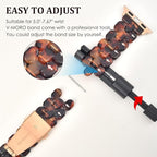 V-MORO Resin Band Compatible with Apple Watch Series 7/8/9/10/11 41mm/40mm/38mm/42mm Fashion Cute Strap for iWatch Series 6/5/4/3/2/1/SE Lightweight Bracelet Wristband Women(Amber Tortoiseshell) - Image 8