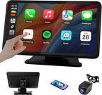 Haudio 7" Wireless Apple CarPlay Screen for Car, Portable Car Radio with Carplay & Android Auto, 1080p Backup Camera, GPS, Mirror Link, Voice Control, FM Transmission, Support SD/TF Interface by Haudio