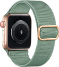 Lerobo Braided Band Compatible with Apple Watch Series 11 10 9 8 7 46mm 45mm 41mm Ultra SE 3 2 1 49mm Series 6 5 4 3 44mm 40mm 38mm 42mm Men iWatch Bands Women Stretchy Nylon Solo Loop Sport Strap by Lerobo
