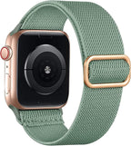 Lerobo Braided Band Compatible with Apple Watch Series 11 10 9 8 7 46mm 45mm 41mm Ultra SE 3 2 1 49mm Series 6 5 4 3 44mm 40mm 38mm 42mm Men iWatch Bands Women Stretchy Nylon Solo Loop Sport Strap by Lerobo