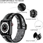 Lerobo Braided Band Compatible with Apple Watch Series 11 10 9 8 7 46mm 45mm 41mm Ultra SE 3 2 1 49mm Series 6 5 4 3 44mm 40mm 38mm 42mm Men iWatch Bands Women Stretchy Nylon Solo Loop Sport Strap - Image 2