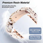 HOPO Compatible With Apple Watch Band 38mm 40mm 41mm 42mm 44mm 45mm 46mm 49mm,Resin Watch Strap Bracelet Wristband Fashion Lightweight Replacement For iWatch Bands Series 11 Ultra 10 9 8 7 6 5 4 3 2 1 SE for Women Men - Image 4