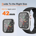 2 Pack Case for Apple Watch Series 3/2/1 42mm, Built-in Screen Protector [Touch Sensitive] Slim Guard Bumper Full Coverage Hard PC Protective Cover for iWatch S3/S2/S1 42mm, Black+Clear - Image 2