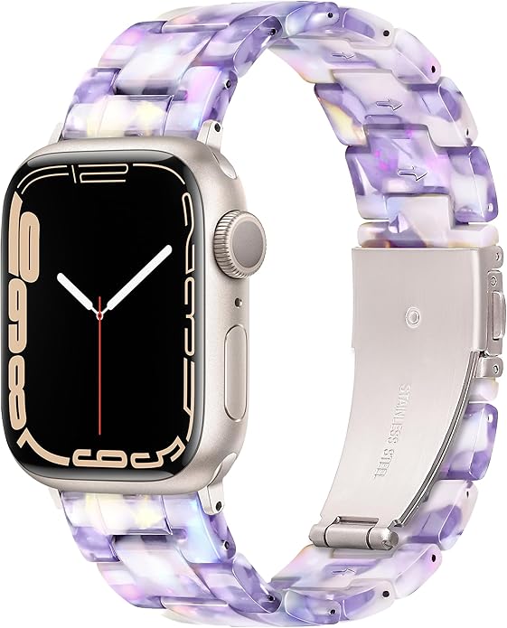 Light House Apple Watch Bands-Fashion Lightweight Resin iWatch Bands for Women Men 38mm/40mm/41mm/42mm(Series 11 10), 49mm/46mm/45mm/44mm/42mm(S 3 2 1), Compatible with Apple Watch Series 11 SE 10 9 8 7 6 5 4 3 Ultra by LightHouse