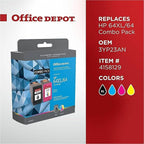 Office Depot® Remanufactured Black/Standard High-Yield Tri-Color Ink Cartridge Replacement for HP 64XL/64, OD64XL64CP - Image 4