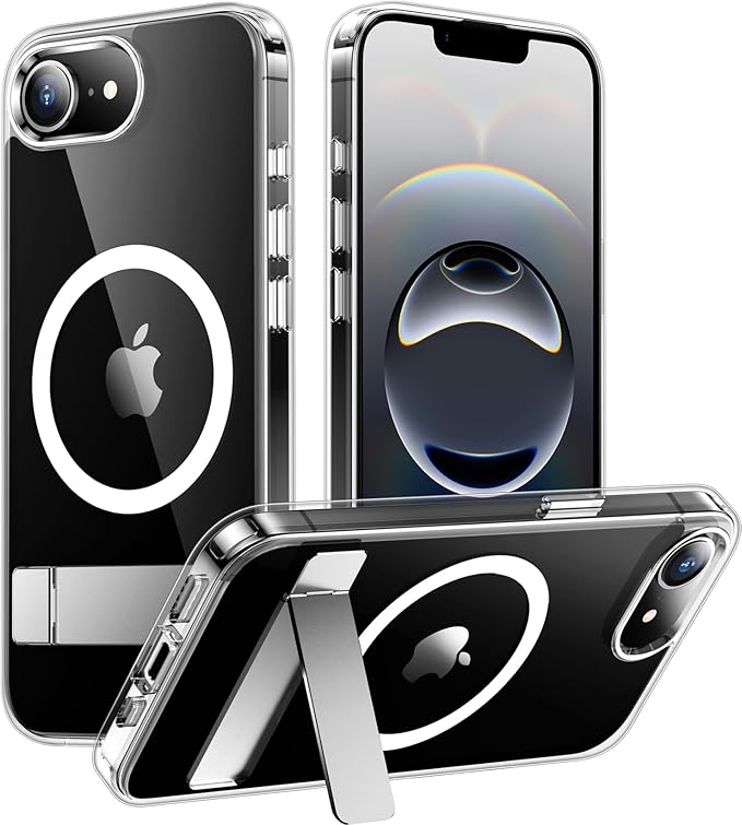 Temdan Magnetic Compatible with SE4 Case, [Built-in Invisible Kickstand][Military Grade Shockproof] Slim Thin Phone Case by Temdan