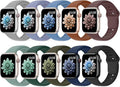10 Pack Silicone Bands Compatible with Apple Watch 38mm 40mm 41mm 42mm 44mm 45mm 46mm 49mm Women Men, Soft Waterproof Replacement Wrist Sport Band for iWatch Series 11 10 9 8 7 6 5 4 3 2 1 SE Ultra by UnleashJoyUnlockTrueLife