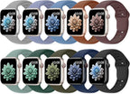 10 Pack Silicone Bands Compatible with Apple Watch 38mm 40mm 41mm 42mm 44mm 45mm 46mm 49mm Women Men, Soft Waterproof Replacement Wrist Sport Band for iWatch Series 11 10 9 8 7 6 5 4 3 2 1 SE Ultra by UnleashJoyUnlockTrueLife