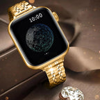 QUNDAXI Slim Watch Band Compatible with Apple Watch 41mm 45mm 42mm 44mm 40mm 38mm Metal Stainless Steel Watchband Suitable for iWatch 11/10/9/8/7/6/5/4/3/2/1/SE Series Women Luxury Strap - Image 4