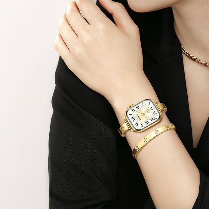 Missair Slim Bands Compatible with Apple Watch 38mm 40mm 41mm 42mm 44mm 45mm 46mm 49mm for Women, Thin Bracelet Dressy Designer Stainless Steel Metal Strap for iWatch Series 11 10 9 8 7 6 5 4 SE Ultra - Image 6