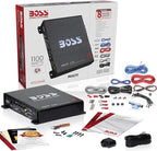 BOSS Audio Systems R1100MK Monoblock Car Amplifier and 8 Gauge Wiring Kit - 1100 High Output, High Low Level Inputs, Low Pass Crossover - Image 6