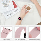 Stretchy Nylon Solo Loop Bands Compatible with Apple Watch 38mm 40mm 41mm 42mm 44mm 45mm 46mm 49mm Ultra 2 iWatch Series 11 10 9 8 7 SE 6 5 4 3 2 1 Strap,Sport Elastic Braided Women Men - Image 3