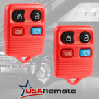Key Fob Keyless Entry Remote fits Ford, Lincoln, Mercury, Mazda Mustang (Red), Set of 2 - Image 2