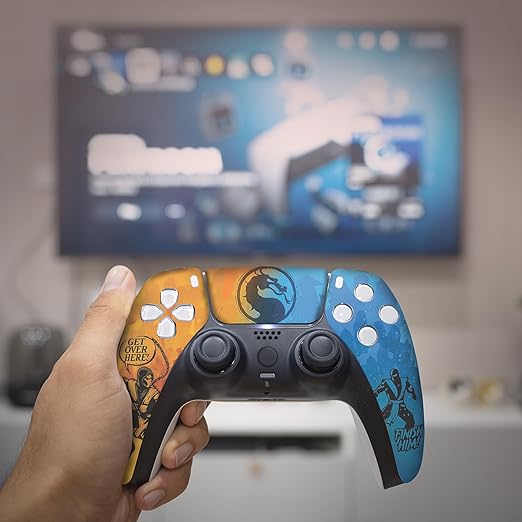 Morrtal Kommbat Custom PS-5 Controller Wireless compatible with Play-Station 5 Console by BCB Controllers | Proudly Customized in USA with Permanent HYDRODIP (NOT JUST A SKIN)(MODDED) - Image 5