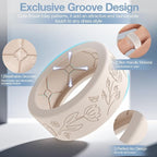 10 Pack Floral Engraved Cover for Oura Ring Gen 4/4 Ceramic/3 Horizon/Heritage, Support Charging with Cover on, Anti-Scratch Silicone Oura Ring Case Protector for Working Out, Gym & Daily Use - Image 4
