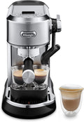 De'Longhi Dedica Maestro Plus Espresso Machine, Automatic Steam Wand, 3 Coffee Temp & Milk Foam Settings, 54oz Removable Tank, Easy-to-Clean Dishwasher-Safe Parts, Compact Stainless Steel Design by DeLonghi