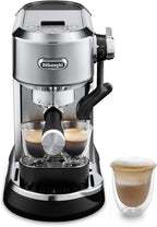 De'Longhi Dedica Maestro Plus Espresso Machine, Automatic Steam Wand, 3 Coffee Temp & Milk Foam Settings, 54oz Removable Tank, Easy-to-Clean Dishwasher-Safe Parts, Compact Stainless Steel Design by DeLonghi