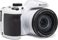 Kodak PIXPRO AZ405-WH 20MP Digital Camera 40X Optical Zoom 24mm Wide Angle Lens Optical Image Stabilization 1080P Full HD Video 3" LCD Vlogging Camera (White), Full Frame by Kodak