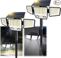 MDCMDCM Solar Motion Sensor Outdoor Lights Waterproof - 3000LM 3 Modes Security Lights Outdoor 270° Illumination IP65 LED Solar Flood Wall Light for Garden Yard Patio Pathway (with Stakes, 2) by MDCMDCMSolarLightsOutdoor
