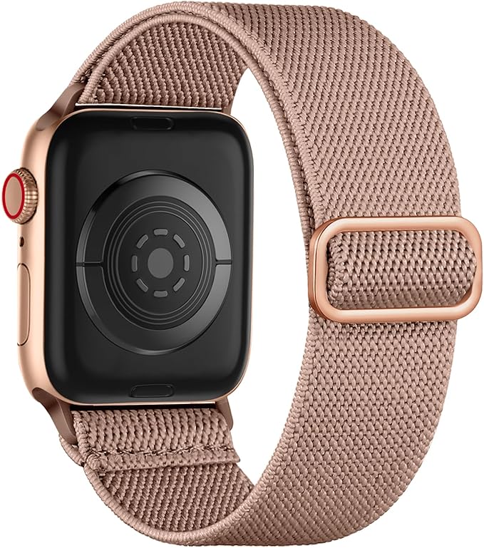 Maledan Soft Stretchy Solo Loop Compatible with Apple Watch Band 40mm 38mm 41mm 44mm 45mm 46mm 49mm 42mm Women Men, Elastic Braided Nylon for Apple Watch SE iWatch Series 11 10 9 8 7 6 5 4 3 2 1 Ultra by Maledan