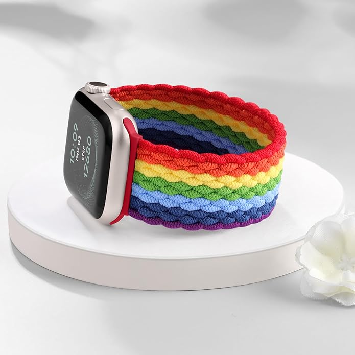 Zedoli Braided Solo Loop Bands Compatible with Apple Watch Band 38mm 40mm 41mm 42mm 44mm 45mm 46mm 49mm Women Men, Stretchy Nylon Sport Elastic Strap for iWatch Series 11 10 9 8 7 6 5 4 3 2 1 SE Ultra - Image 4