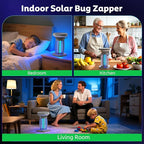 OnBeam Solar Bug Zapper Outdoor, Mosquito Zapper Outdoor Waterproof Electric Fly Zapper Rechargeable Mosquito Killer with Solar Panel, 4200V Fly Trap Indoor for Home Backyard, Patio, Garden, Camping - Image 9