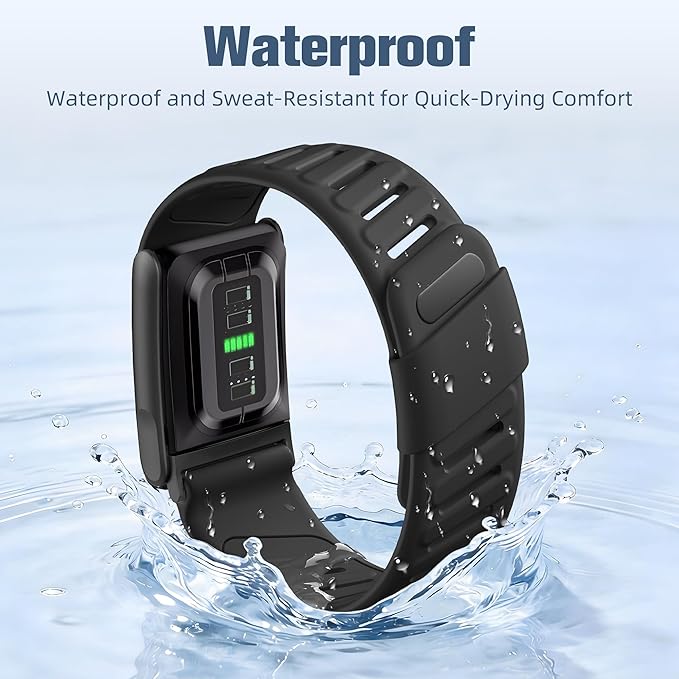 Getino Sport Band Compatible with Whoop 5.0 Bands One, Peak and Life/MG, Breathable Waterproof Silicone Adjustable Replacement Accessories Strap for Whoop Band 5.0 Fitness Activity Tracker, Black - Image 3