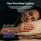 opove O Ring Smart Ring, Fitness Trackers Rings with Sleep/Stress/Heart Rate/Women's Health Monitoring, Comfortable Wearing, Up to 7 Days Using, Fitness Ring for Android & iOS, Rose Gold-Size12 - Image 6