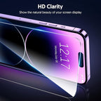 Fotbor for iPhone 13 Pro Max Screen Protector [3 Pack], iPhone 14 Plus Screen Protector Tempered Glass, Sensor Protection, Full Coverage Ultra Clear 6.7 Inch - Image 4