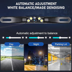 License Plate Backup Camera AHD 1080P Metal 170 Degree Wide Night Vision Rear View Reverse Camera IP69K Waterproof Parking Camera for 12-24V Car Vehicle SUV RV - Image 5