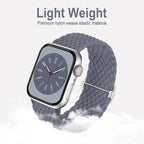 Braided Solo Loop Compatible with Apple Watch Band 38mm 40mm 41mm 42mm 44mm 45mm 46mm 49mm Women Men, Adjustable Stretchy Bands Elastic Sport Strap for iWatch Series 11 10 9 8 7 6 5 4 3 2 SE Ultra 3 2 - Image 2