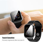 2 Pack Privacy Case for Apple Watch Screen Protector, Anti-Spy Tempered Glass Film Apple Watch Cover Hard PC Case Bumper for iWatch Series 6/5/4/SE 2/SE 3 - Clear/Clear 40mm - Image 5