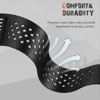 Rugged Nylon Band for Apple Watch Ultra 3/2/1 Series 11 10 9 8 7 6 5 4 SE/3/2/1 for Men,Breathable Stars-Stripes Flag Wristband Workout Athletic Strap for iWatch Ultra Bands 49mm 46mm 45mm 44mm 42mm - Image 6