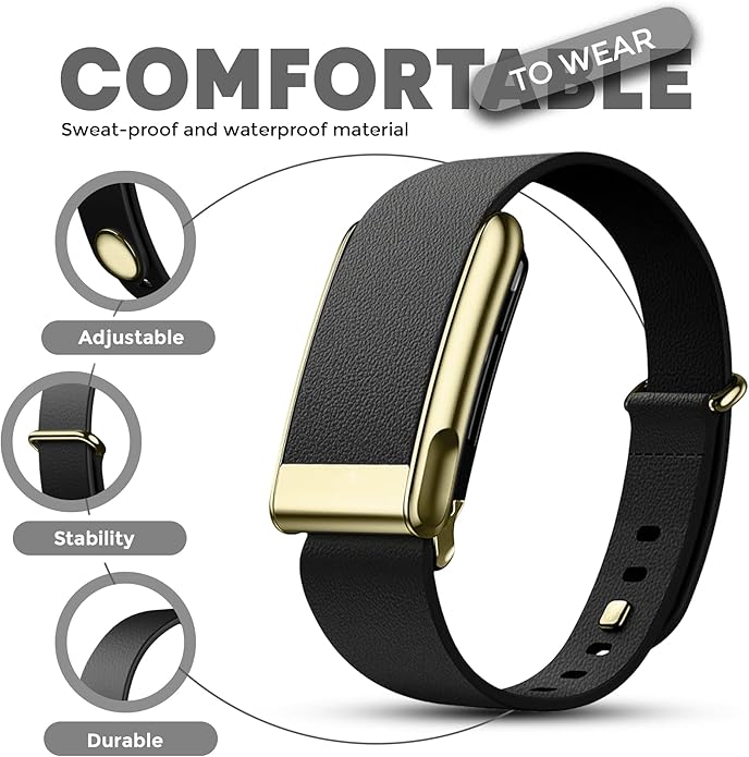 DADO Luxe Tapered Leather Replacement Band Compatible with WHOOP 5.0, One, Peak, and Life Fitness Tracker – Durable & Comfortable | Not for Whoop Gen 4 - Image 5