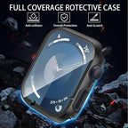[6 Pack] Case for Apple Watch Series 11/10 42mm Screen Protector with Ultra-Thin Tempered Glass, Full Coverage Anti-Scratch Hard Face Cover for iWatch 42 mm - Image 2