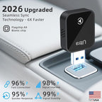 Mini Wireless Carplay Adapter for iPhone - Carplay Wireless Adapter Car Play Bluetooth, Compatible with iPhone iOS 10+, [One-Touch Phone Switching] Black - Image 2