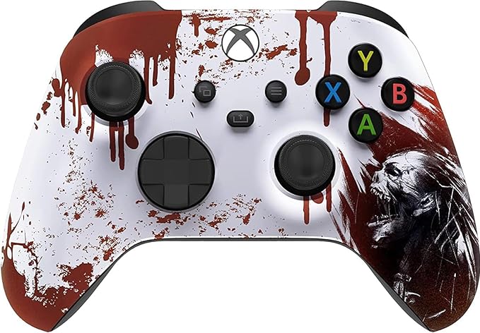 Custom Controllerzz Wireless Controller for Microsoft Xbox Series X/S & Xbox One - Custom Soft Touch Feel - Custom Series X/S Controller (X/S Bloody Zombie) by CustomControllerzz