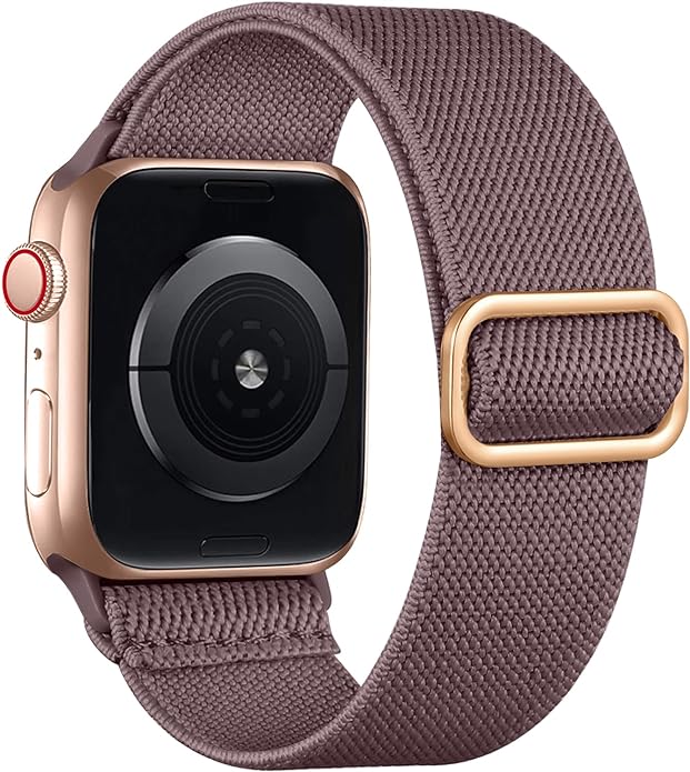 Lerobo Braided Band Compatible with Apple Watch Series 11 10 9 8 7 46mm 45mm 41mm Ultra SE 3 2 1 49mm Series 6 5 4 3 44mm 40mm 38mm 42mm Men iWatch Bands Women Stretchy Nylon Solo Loop Sport Strap by Lerobo