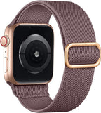 Lerobo Braided Band Compatible with Apple Watch Series 11 10 9 8 7 46mm 45mm 41mm Ultra SE 3 2 1 49mm Series 6 5 4 3 44mm 40mm 38mm 42mm Men iWatch Bands Women Stretchy Nylon Solo Loop Sport Strap by Lerobo