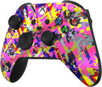 Custom Controllerzz Wireless Controller for Microsoft Xbox Series X/S & Xbox One - Custom Soft Touch Feel - Custom Series X/S Controller (X/S Neon Drip) - Image 3