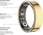 Smart Ring Health Tracker, Smart Rings for Men & Women, No Subscription Required, Long-Lasting Battery Sleep Ring, Fitness & Sleep Monitor Compatible with iOS & Android (Silver, 10) - Image 2