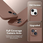 Magnetic for iPhone 13 Case, Compatible with MagSafe, [Full Camera Protection][Screen Protector] Silicone Shockproof Protective Phone Case for iPhone 13 6.1", Brown - Image 4