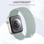 Zedoli Braided Solo Loop Bands Compatible with Apple Watch Band 38mm 40mm 41mm 42mm 44mm 45mm 46mm 49mm Women Men, Stretchy Nylon Sport Elastic Strap for iWatch Series 11 10 9 8 7 6 5 4 3 2 1 SE Ultra - Image 4