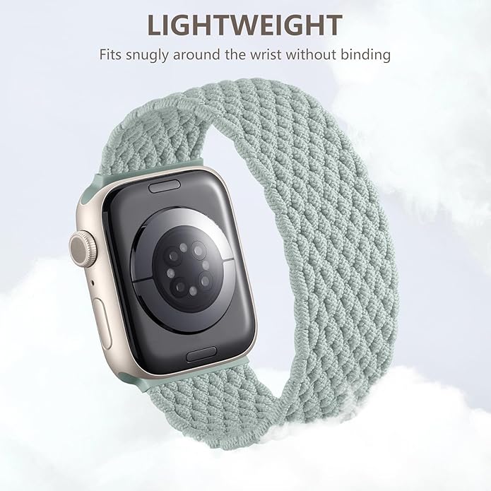 Zedoli Braided Solo Loop Bands Compatible with Apple Watch Band 38mm 40mm 41mm 42mm 44mm 45mm 46mm 49mm Women Men, Stretchy Nylon Sport Elastic Strap for iWatch Series 11 10 9 8 7 6 5 4 3 2 1 SE Ultra - Image 4