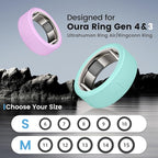Ring Cover for Oura Ring Gen 4/ Gen 3, Anti-Scratch Elastic Silicone Oura Ring Case Protector for Men Women Working Out Gym (10Collors-5, M (11/12/13/14/15)) - Image 2