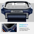 Spigen for Apple Watch Band, Lite Fit Pro Case and Strap Compatible with Ultra, Series Durable TPU Cover with Lightweight Fabric Strap - Image 7