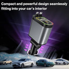 BERTHALESS Retractable Car Charger, 4 in 1 Fast Charging Car Charger USB-C & USB-A Compatible with iPhone 16/15/14/13/12/11,Galaxy,Pixel - Image 6